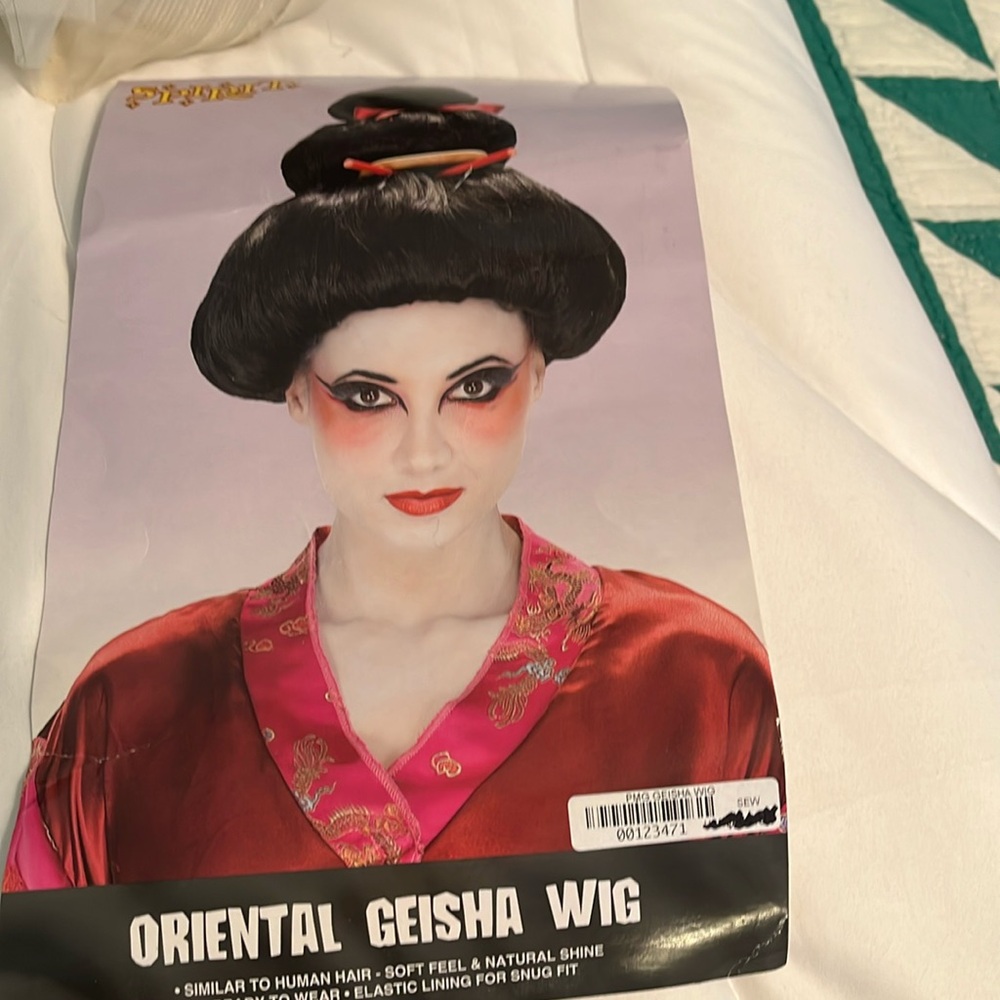 Spirit Geisha Style Black Wig.